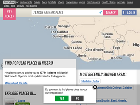 'heyplaces.com.ng' screenshot