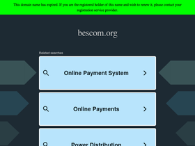 'bescom.org' screenshot