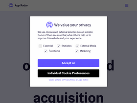 'appradar.com' screenshot