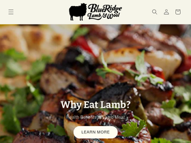 blueridgelambandwool.com homepage screenshot