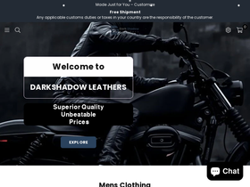 Darkshadow Leathers website screenshot