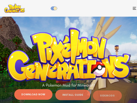'pixelmongenerations.com' screenshot