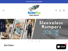 shoprocketbug.com homepage screenshot