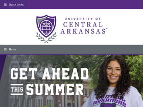 'uca.edu' screenshot