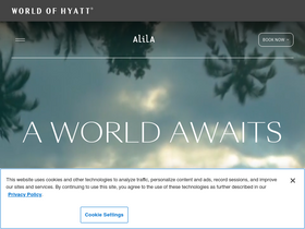 'alilahotels.com' screenshot