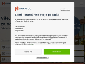 'novasol.hr' screenshot