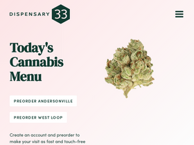 'dispensary33.com' screenshot