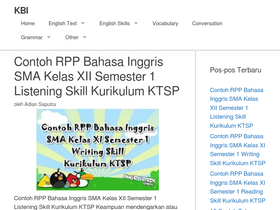 'kuliahbahasainggris.com' screenshot