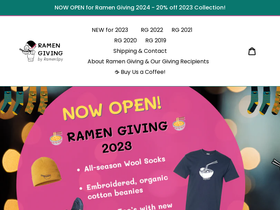 ramengiving.com homepage screenshot