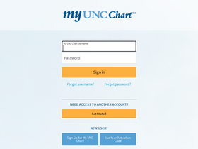 'myuncchart.org' screenshot