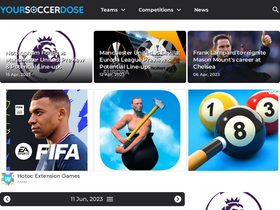 'yoursoccerdose.com' screenshot