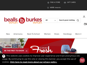'beallsoutlet.com' screenshot