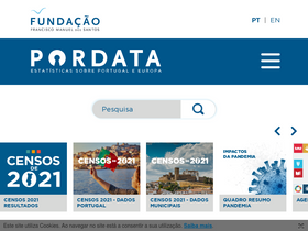 'pordata.pt' screenshot