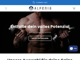 Alpenia homepage screenshot