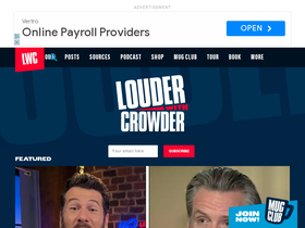 'louderwithcrowder.com' screenshot