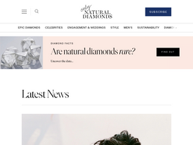 'naturaldiamonds.com' screenshot