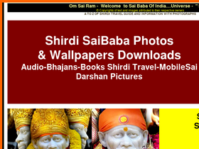 'saibabaofindia.com' screenshot