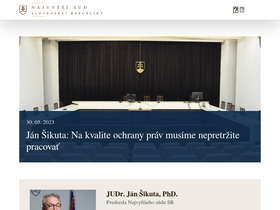 'nsud.sk' screenshot