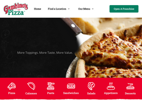 'gambinospizza.com' screenshot