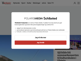 'vikebladet.no' screenshot