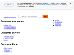 'deldure.com' screenshot