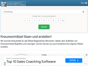 'kreuzwort-raetsel.com' screenshot