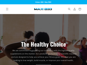 maxbiolabs.com homepage screenshot