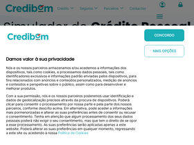 'credibom.pt' screenshot