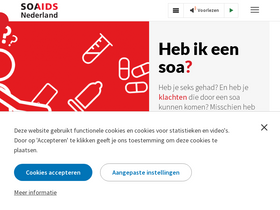 'soaaids.nl' screenshot