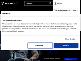 'yamamotonutrition.com' screenshot