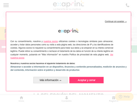 'exaprint.es' screenshot