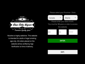 'gascityvapes.com' screenshot
