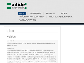 'adideandalucia.es' screenshot