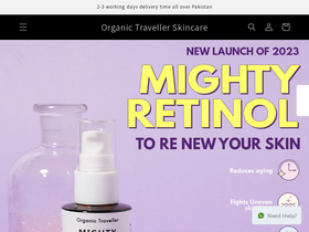 'organictraveller.store' screenshot