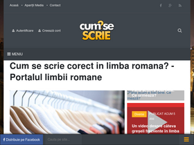 'cum-se-scrie.ro' screenshot