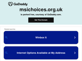 'msichoices.org.uk' screenshot