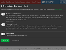 'medical-air-service.com' screenshot