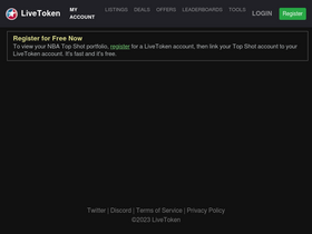 'livetoken.co' screenshot