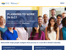 'welcomebc.ca' screenshot