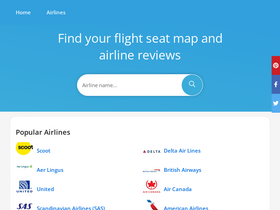 'airseatmap.com' screenshot