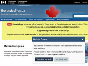 'buyandsell.gc.ca' screenshot