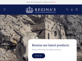 reginasskincare.com homepage screenshot