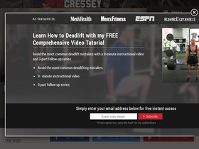 'ericcressey.com' screenshot