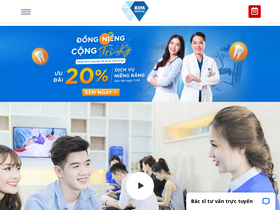 'nhakhoakim.com' screenshot