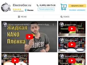 'electrogor.ru' screenshot