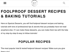 'spatuladesserts.com' screenshot