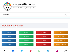 'matematikciler.com' screenshot