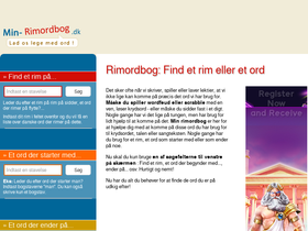 'min-rimordbog.dk' screenshot