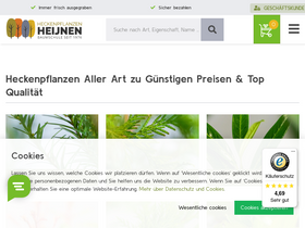 'heckenpflanzen-heijnen.de' screenshot