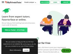 'myprivatetutor.my' screenshot